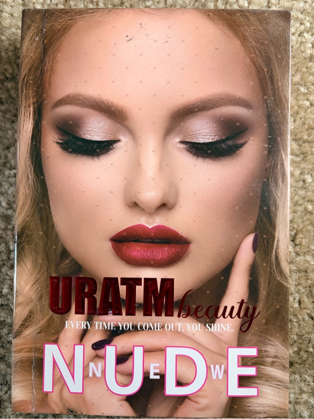 URATM Beauty Nude Eyeshadow Palette — Warm Pink & Plum Tones